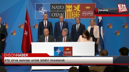 4'lü zirve sonrası ortak bildiri imzalandı