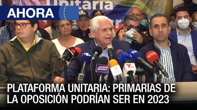 Plataforma Unitaria: Primarias de la oposición podrían ser en 2023 - 28Jun - VPItv