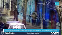 Así atraparon a dos delincuentes que robaron en un comercio de calle 8