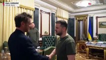 شاهد: الممثل الأمريكي شون بن يلتقي زيلينسكي في كييف