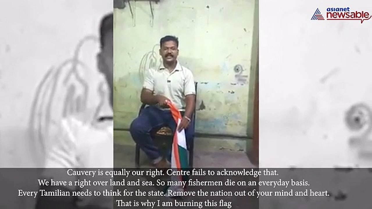 Cauvery Management Board: Tamil Nadu teacher burns Indian national flag, arrested