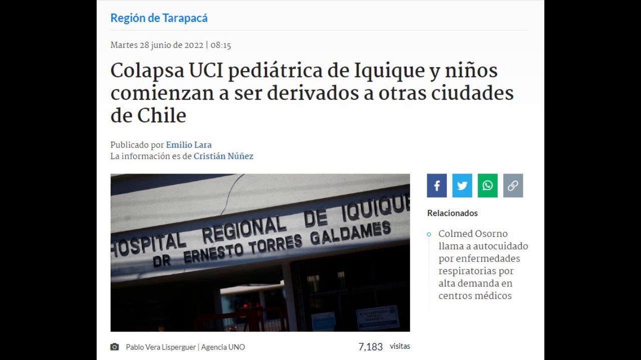 Inmigrantes colapsan hospital de IQUIQUE - Biobío Chile + entrevista digirente hospital