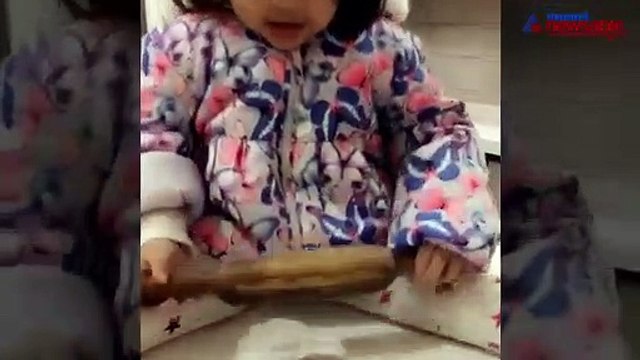 Dhoni's daughter is at it again, breaking the internet with her latest attempt of making round rotis