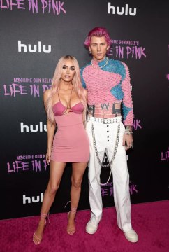 Megan Fox and Machine Gun Kelly Had Coordinating Pink Hair and Outfits for Their Latest Da