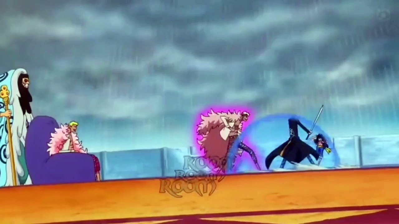 Momen epic Luffy vs Doflaminggo