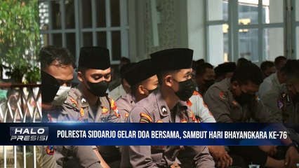 Polresta Sidoarjo Gelar Doa Bersama, Sambut Hari Bhayangkara ke-76