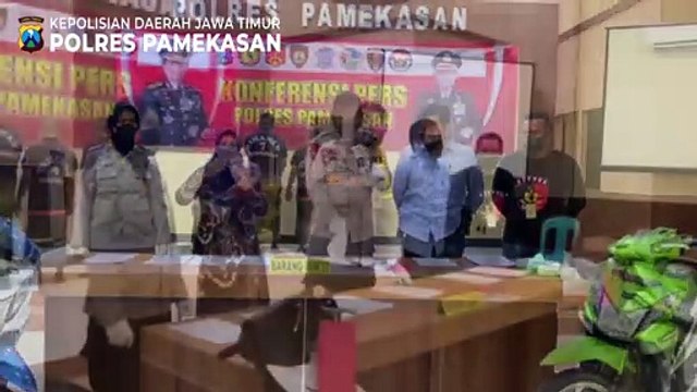 Polres Pemekasan Gelar Konfrensi Pers Hasil Ungkap Kasus Selama Pelaksanaan Operasi Pekat Semeru 2022