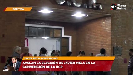 Avalan la elección de Javier Mela en la convención de la UCR