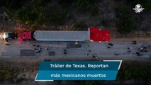 Sube cifra de migrantes mexicanos muertos tras abandono de tráiler en Texas, reporta cónsul