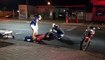 Mulher fica ferida após colisão entre motos na Av. Papagaios, em Cascavel