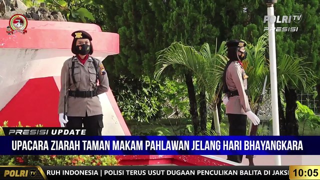 PRESISI UPDATE 10.00 WIB - Wakapolres Grobogan Pimpin Upacara Ziarah Di TMP Kusuma Bhakti