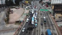 شاهد: سائقو الشاحنات يغلقون الطرق المؤدية إلى العاصمة الأرجنتينية بوينس آيرس
