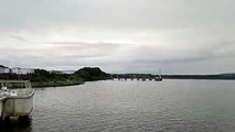 Foyle Bridge viewed from the River Foyle in Derry