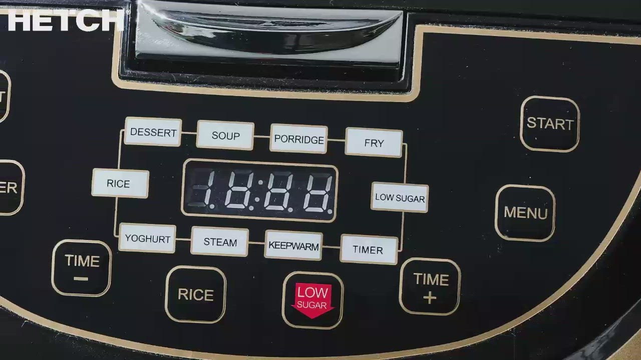 HETCH 8 in 1 Low Sugar Rice Cooker MTC-1723-HC
