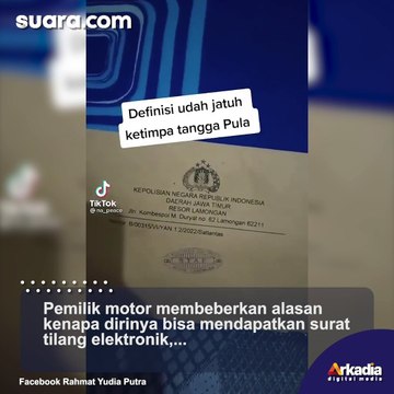 Gara-Gara Kelakuan Mekanik Bengkel, Pemilik Motor Ini Bingung Dapat Surat Tilang Elektronik