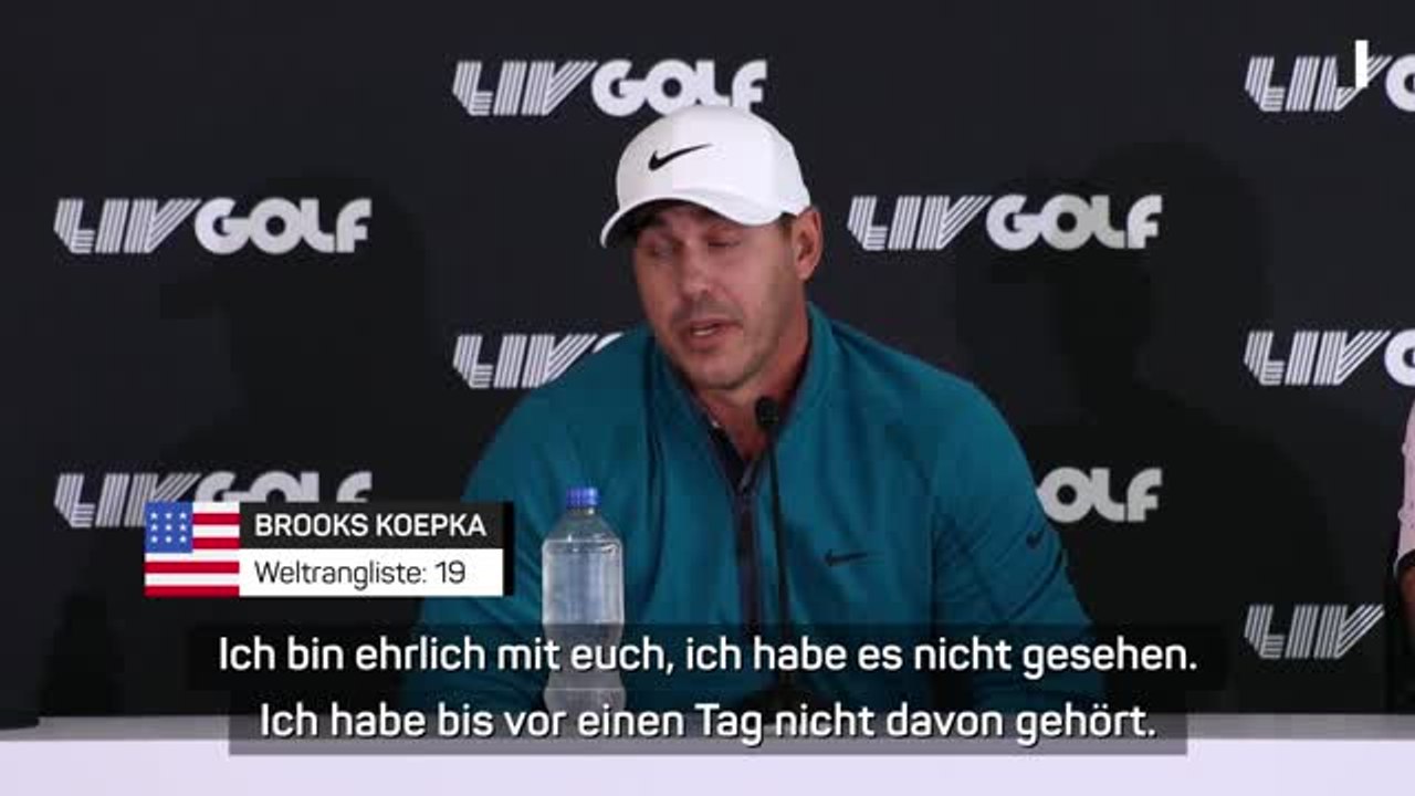 Koepka reagiert auf McIlroys Heuchelei-Vorwurf
