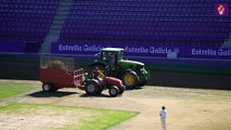 Cambio del césped del estadio José Zorrilla