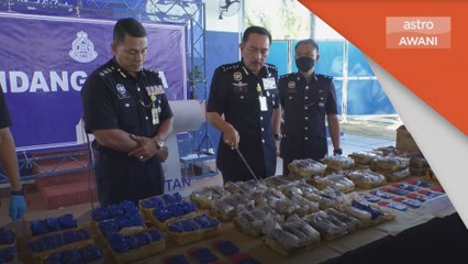 Dadah | Polis rampas pil kuda berjumlah RM2.5 juta