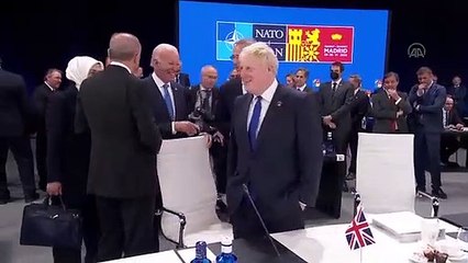 NATO Zirvesi’nde Erdoğan ve Johnson arasında “Çok güzel” diyaloğu