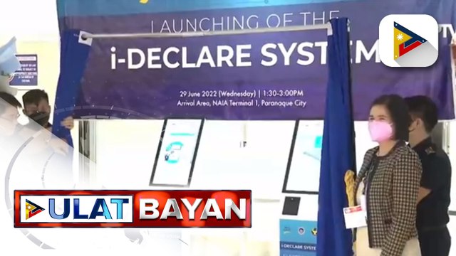 Kauna-unahang eletronic customs baggage and currency declaration system sa bansa, inilunsad ng Bureau of Customs