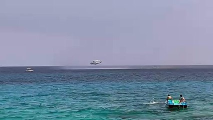 Esercitazione della polizia nello specchio di mare dell'Addaura