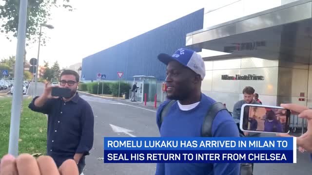 Lukaku lands in Milan ahead of Inter return