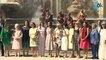La reina Letizia y los acompañantes de los participantes en la cumbre de la OTAN visitan La Granja en Segovia