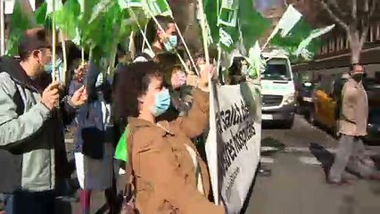 Decenas de sanitarios se concentran ante la "parálisis institucional" para mejorar el sistema