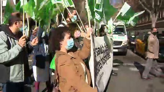 Decenas de sanitarios se concentran ante la parálisis institucional para mejorar el sistema