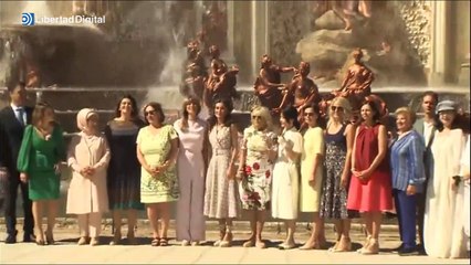 La reina Letizia, anfitriona de las primeras damas mundiales en su visita a La Granja, Segovia
