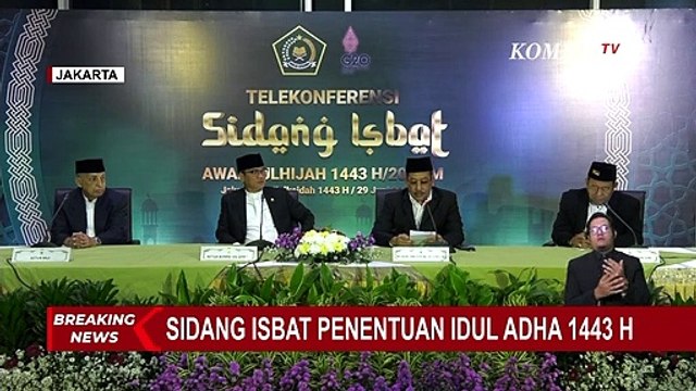 Wamenag Umumkan Hasil Sidang Isbat, Idul Adha Resmi Jatuh pada Tanggal 10 Juli 2022