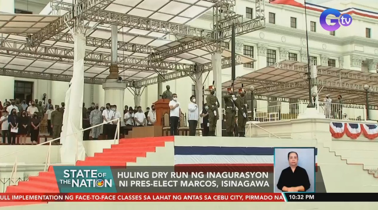 Huling dry run ng inagurasyon ni Pres-Elect Marcos, isinagawa | SONA