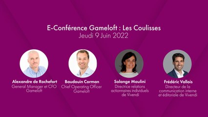 Les coulisses de la conférence Gameloft du 9 Juin 2022