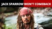 Johnny Depp Won't Come Back As Captain Jack Sparrow