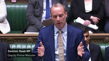 Dominic Raab’s bizarre wink at Angela Rayner at PMQs