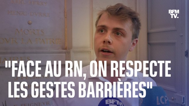 Face au RN, on respecte les gestes barrières : Louis Boyard, député Nupes s'explique après son refus de serrer la main aux élus du Rassemblement national
