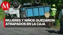 Volcadura en Tuxtla, Veracruz deja una veintena de heridos