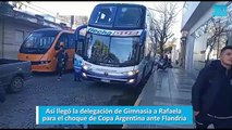 Así llegó la delegación de Gimnasia a Rafaela para el choque de Copa Argentina ante Flandria