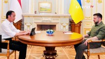 Dialog Jokowi dan Zelensky di Meja Bundar Bahas Perdamaian Rusia-Ukraina