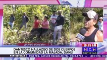 Atados y putrefactos hallan cadáveres de dos hombres en Danlí