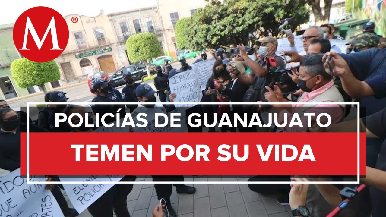 Se manifiestan policías en Irapuato; exigen mejores condiciones laborales y protección