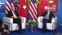 Erdoğan ile Biden arasındaki görüşme Madrid'de başladı