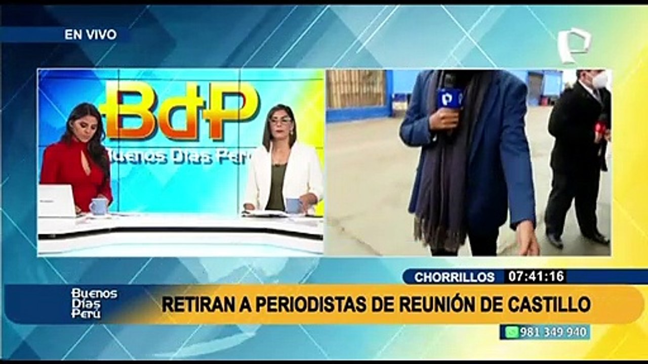 Chorrillos: Presidente Castillo vuelve a ignorar a la prensa y evade preguntas de periodistas