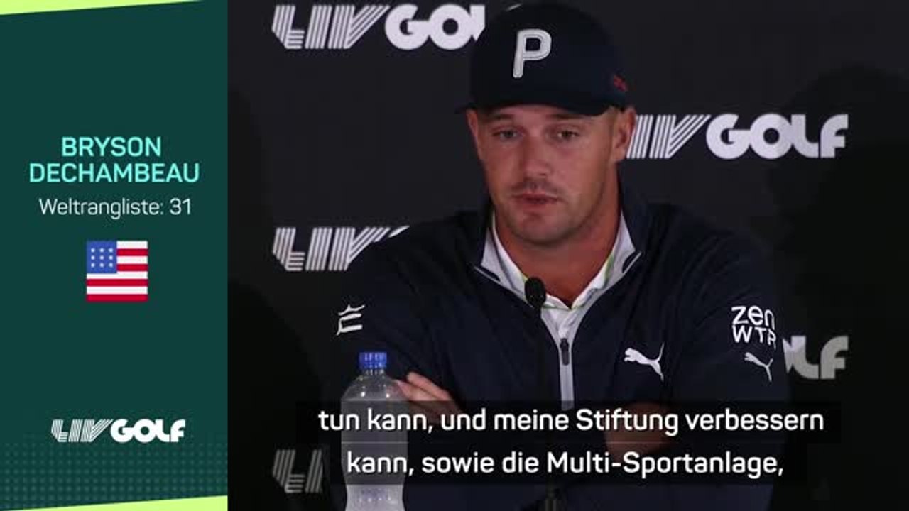 DeChambeau: LIV war "Geschäftsentscheidung"