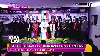 Скачать видео: Dirigente del PRI propone armar a la ciudadanía para defenderse ante violencia