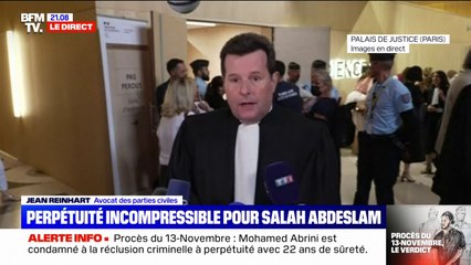 Procès du 13-Novembre: pour Me Jean Reinhart, "les parties civiles constatent l'intelligence de la décision"