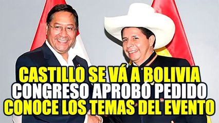 ENCUENTRO PRESIDENCIAL: CONGRESO DECIDIÓ QUE EL PRESIDENTE PEDRO CASTILLO VIAJE A BOLIVIA