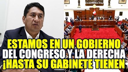 VLADIMIR CERRÓN SOBRE EL PARLAMENTO: 'ESTAMOS EN UN GOBIERNO DEL CONGRESO Y NO PRESIDENCIAL'