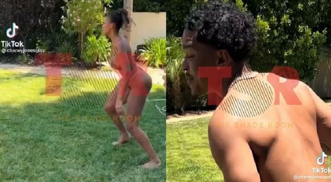Kanye West's girlfriend, Chaney Jones, shares video playing football with Diddy's son, Justin, in the middle of breakup rumors