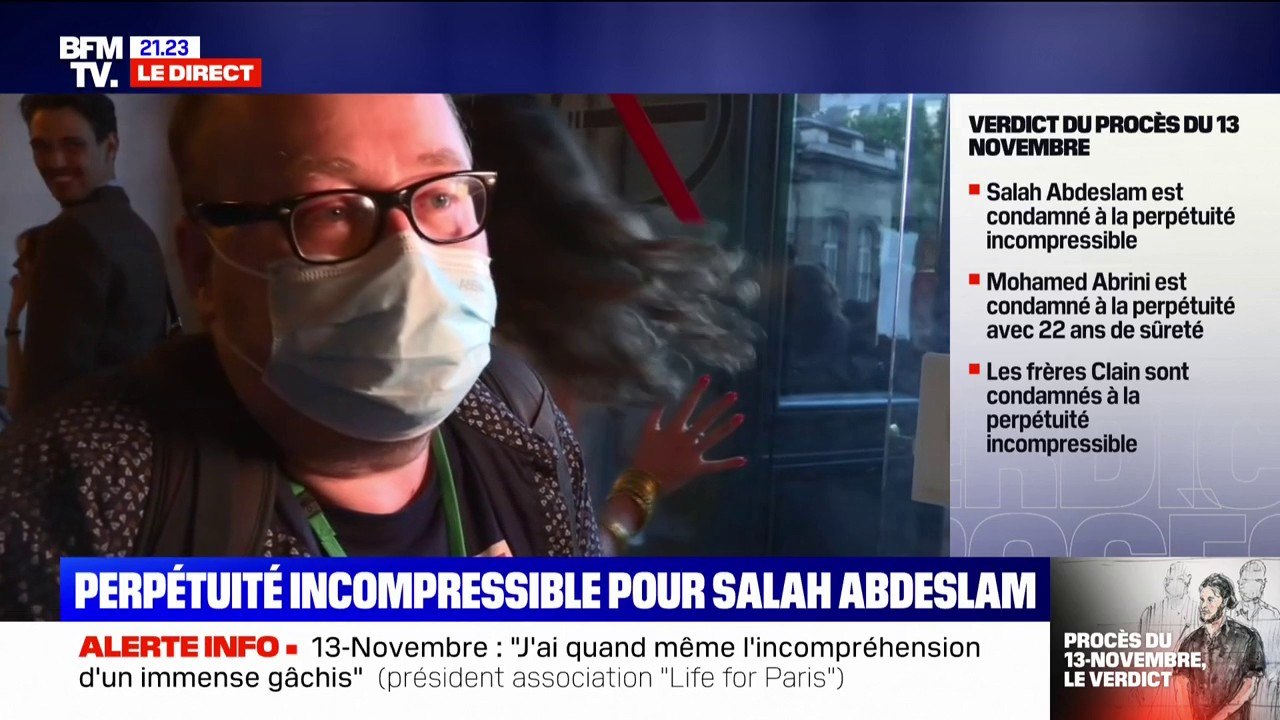 "C'est une page lourde mais salvatrice qui se tourne": l'émotion d'Emmanuel, victime des attentats du 13 novembre après le verdict du procès des attentats du 13 novembre 2015